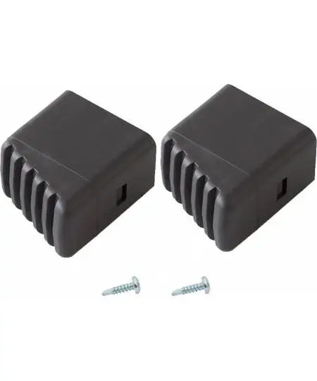 2 czarne stopki do drabin Krause profil 33x20 mm