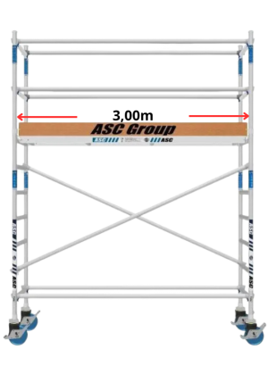 Rusztowanie aluminiowe ASC (0,75 m x 3,0 m)