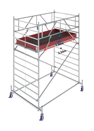Rusztowanie aluminiowe Krause Stabilo 50 (1,50 m x 2,50 m)
